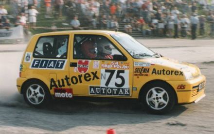 Jacek Sikora i Marek Kaczmarek - Fiat Cinquecento Sporting.